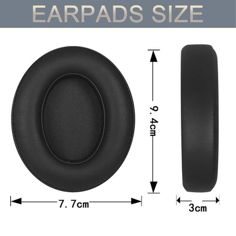 Adhiper Replacement EarPads Earmuffs Ear pad Repair Parts is Compatible with Dr. Dre Studio 2.0 Studio 3 B0500 B0501 Wired and Wireless Headphones (Black) - Image 4